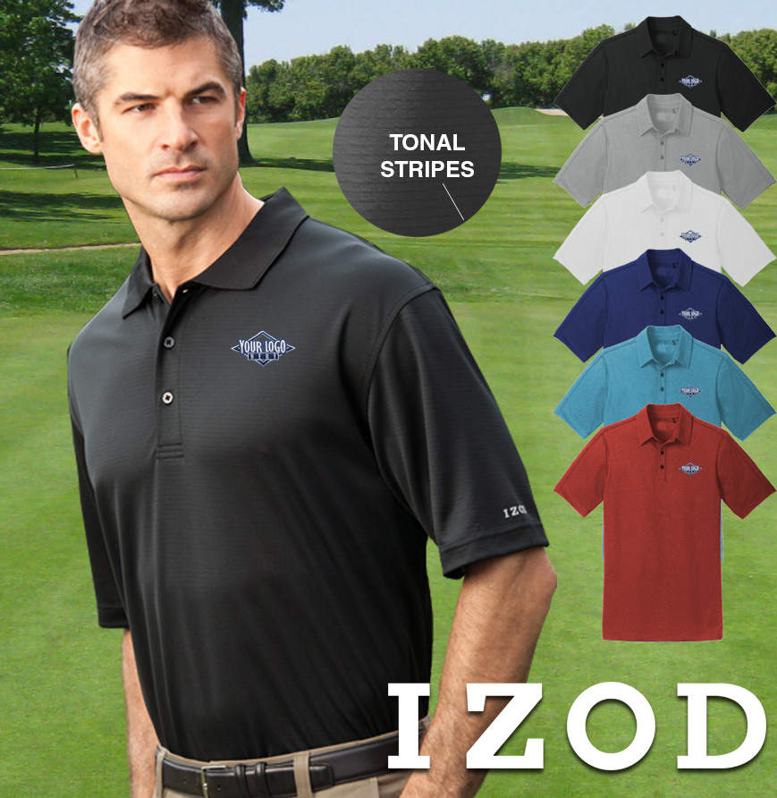Izod Tonal Stripe Polo
