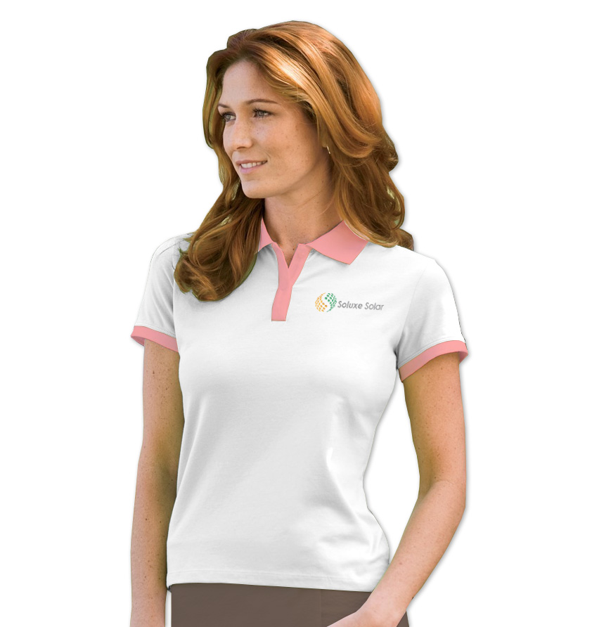 Ladies' Tipped Stretch Jersey Polo