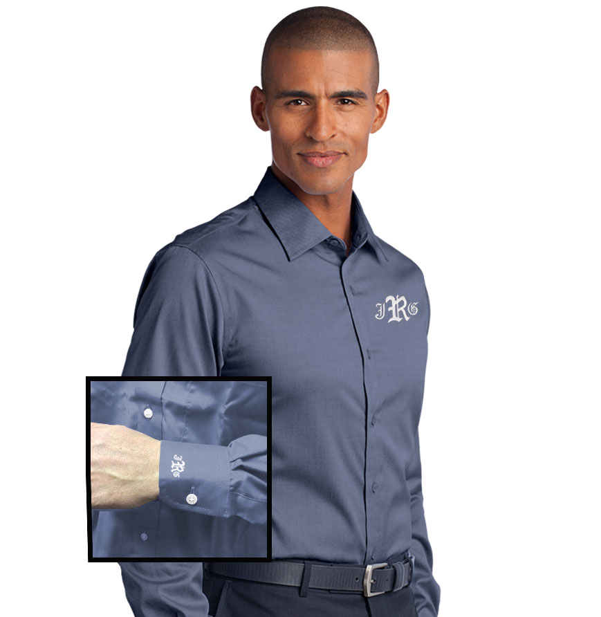 Mens Slim Fit Non-Iron Pinpoint Oxford