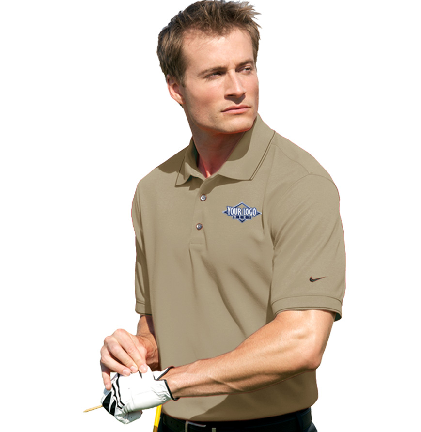NIKE Golf Dri-Fit Tipped Pique Sport Shirt