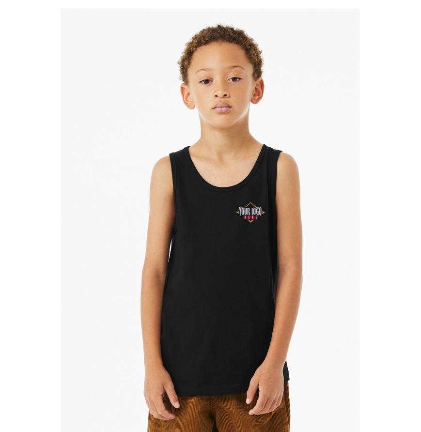 Bella 3480YCV - Youth Heather CVC Tank