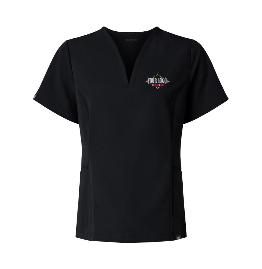 Womens Calix Fit  Flare Scrub V-Neck Top