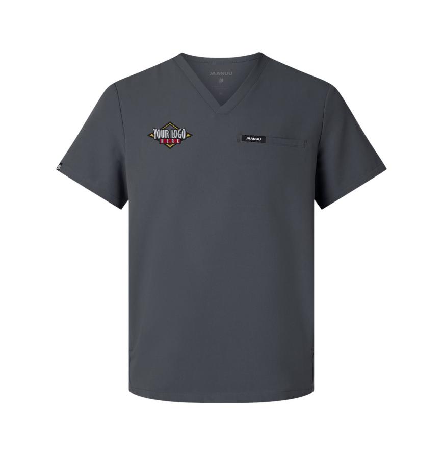 Mens Platt 3-Pocket Scrub V-Neck Top