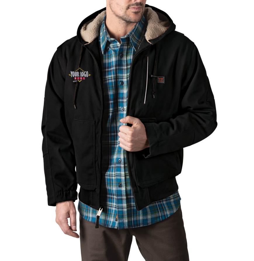 Dickies YJ839 - Mens Mingus DWR Duck Hooded Bomber Work Jacket