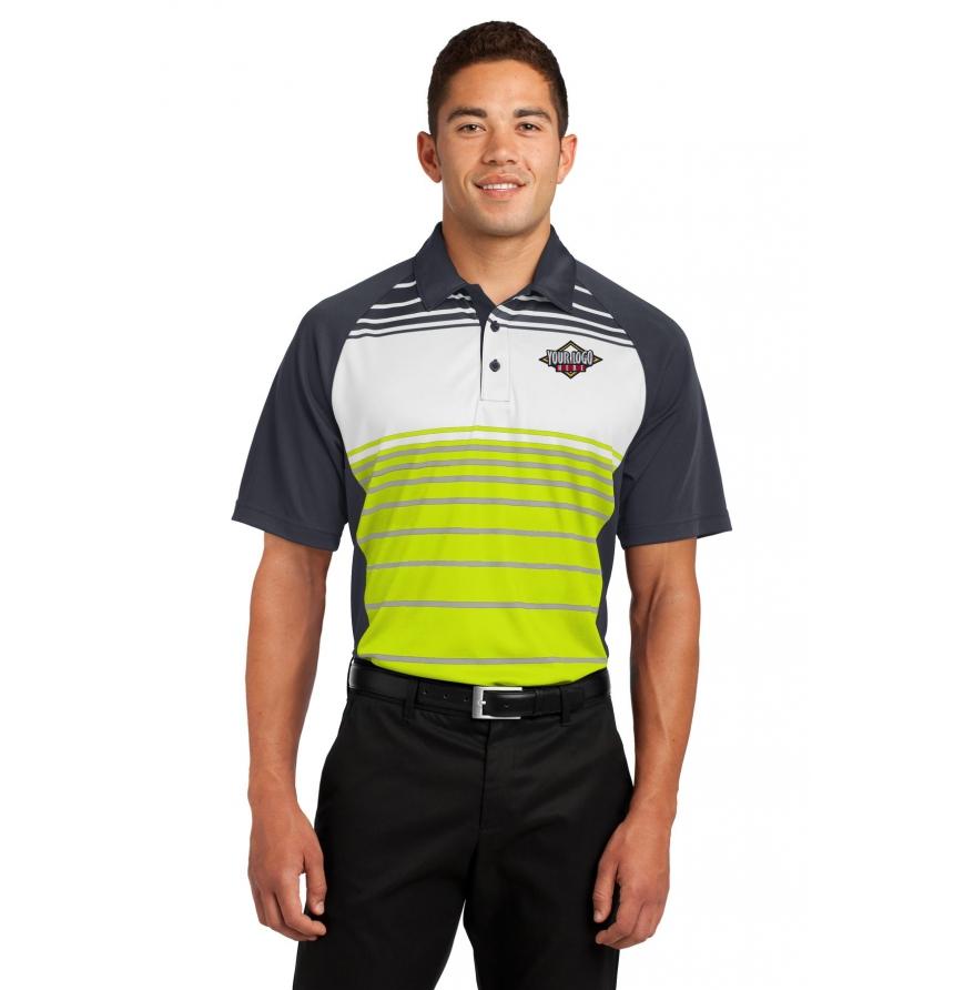 Sport-Tek Dry Zone Sublimated Stripe Polo