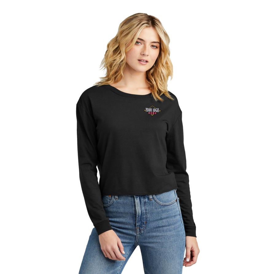 District Threads DT141 - District Women s Perfect Tri Midi Long Sleeve Tee