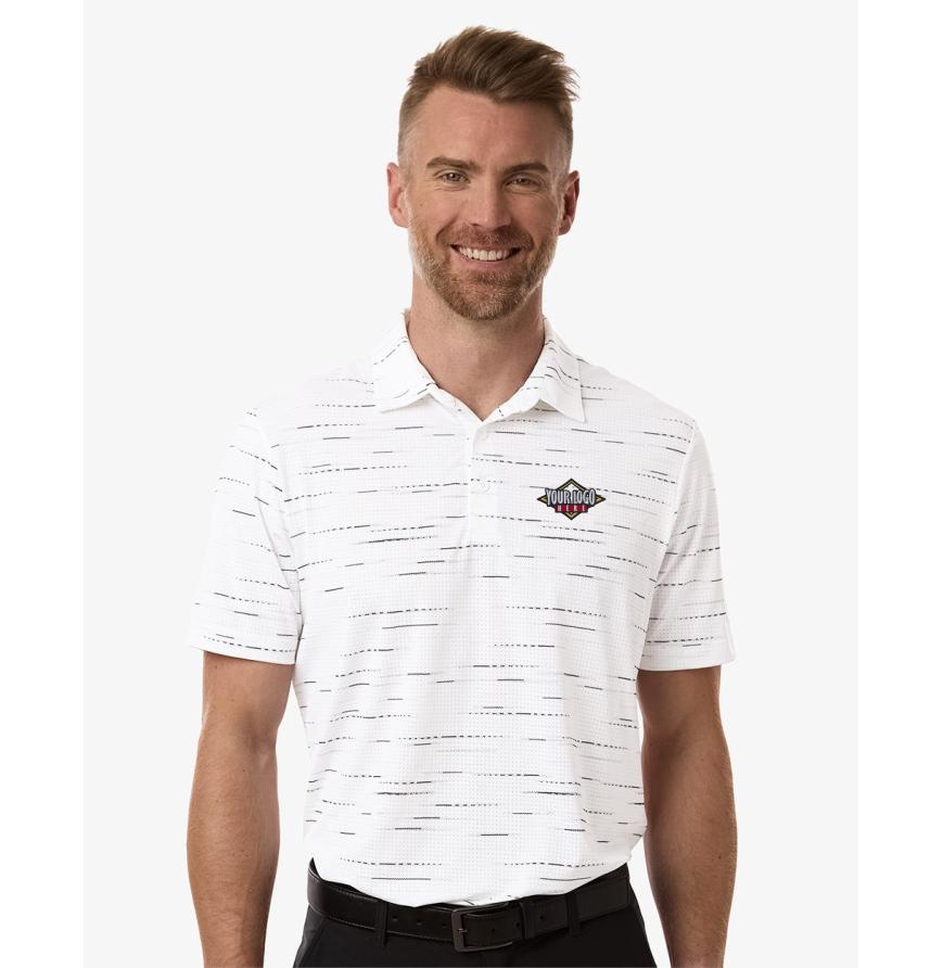 Mens Ultimate365 Mesh Glimmer Print Polo