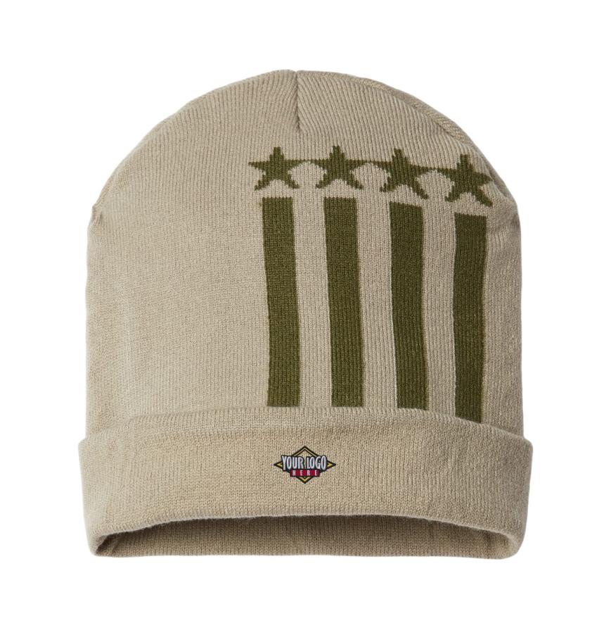 USA-Made Patriotic Cuffed Beanie