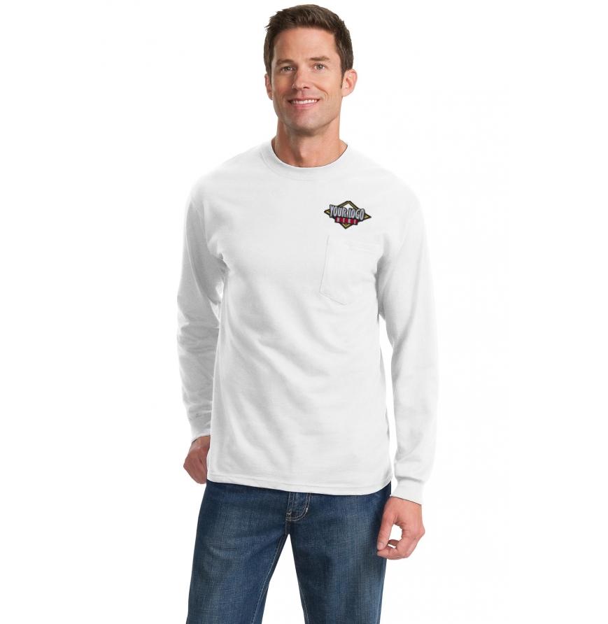 Port  Company - Long Sleeve Essential Pocket Tee