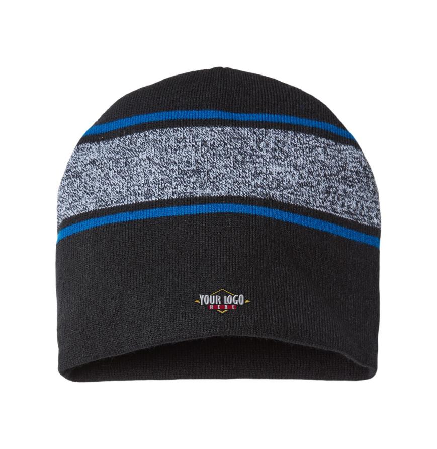 USA-Made Variegated Striped Beanie
