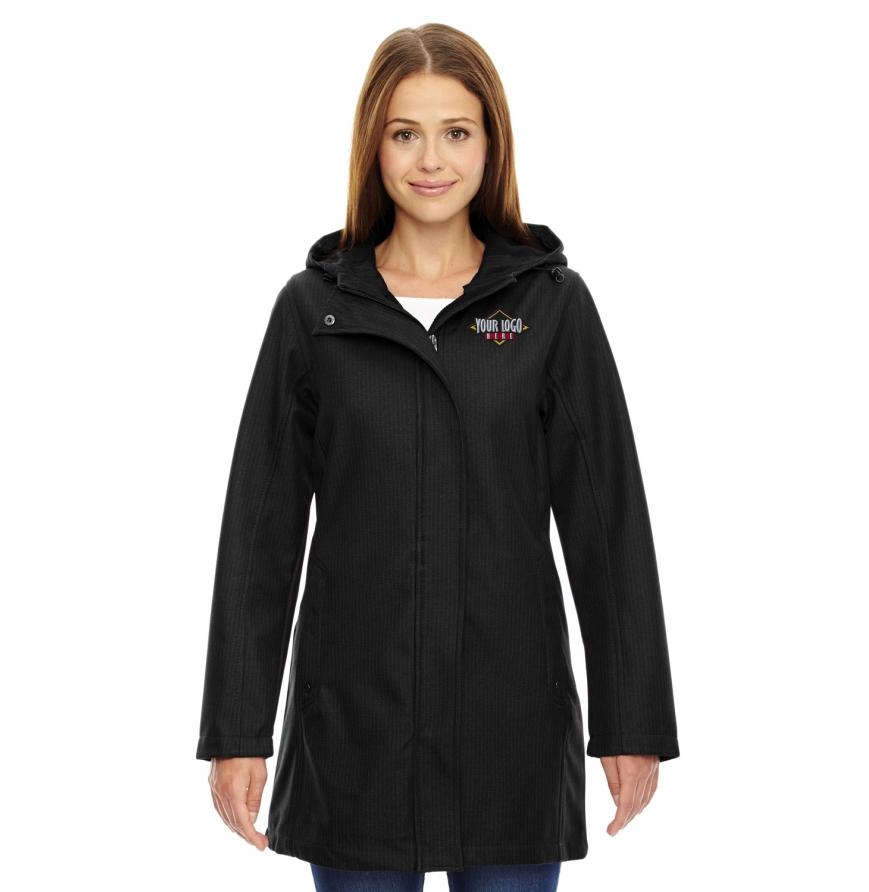 North End 78171 - Ladies City Textured Three-Layer Fleece Bonded Soft Shell Jacket