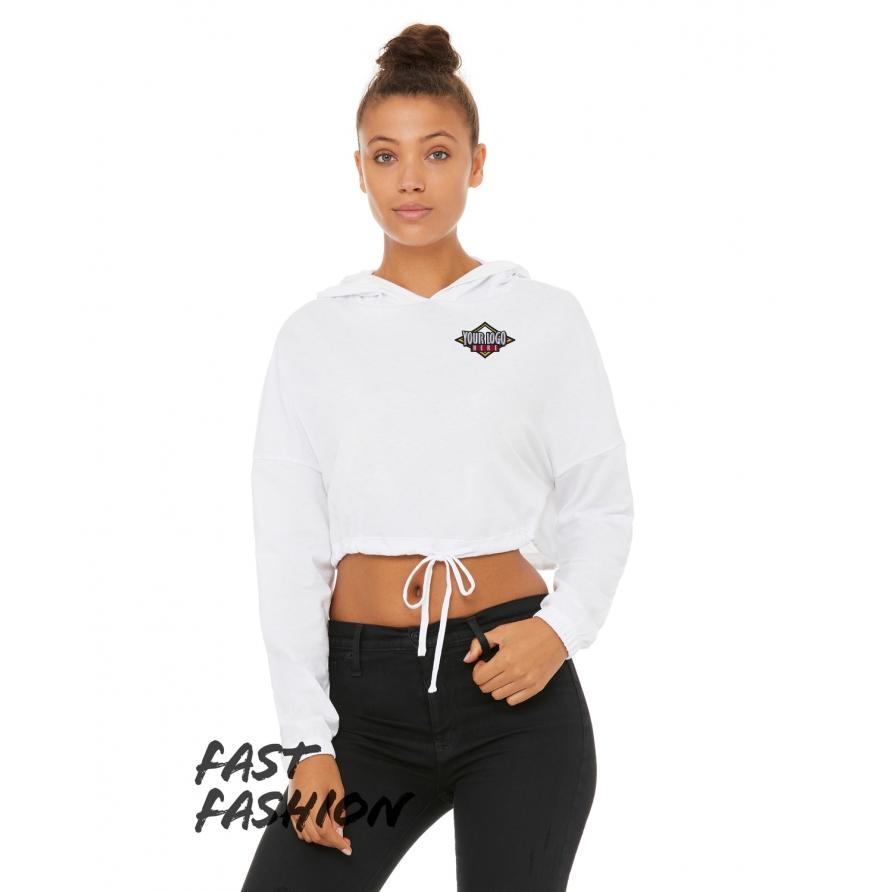 Bella B6512 - Bella Canvas Fast Fashion Ladies Cinched Cropped Hooded T-Shirt