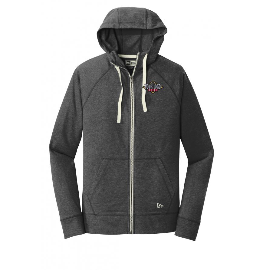 New Era Sueded Cotton Blend Full-Zip Hoodie