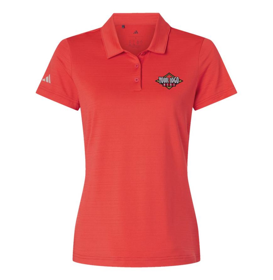 Womens Textured Stripe Polo