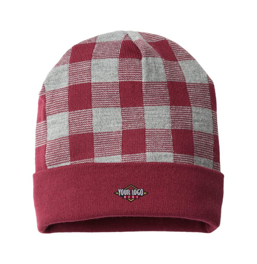 USA-Made Plaid Beanie