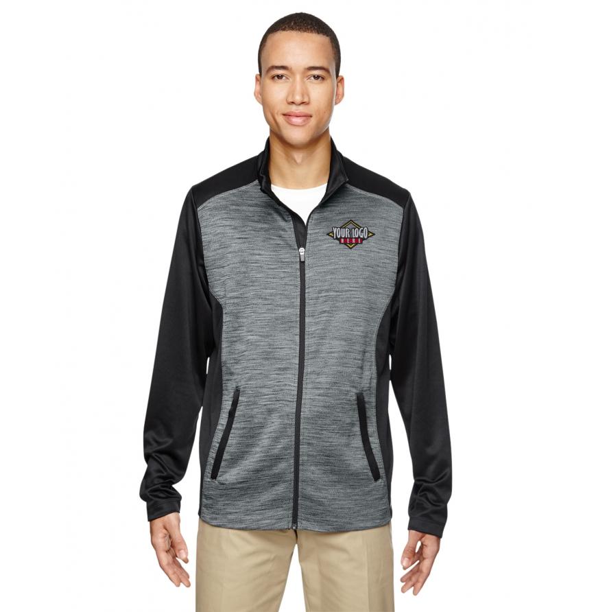 North End 88203 - Mens Shuffle Performance Mlange Interlock Jacket