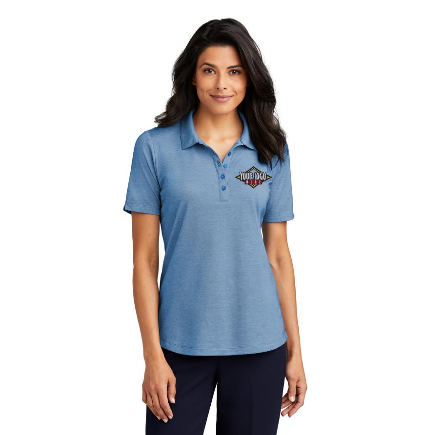Port Authority Ladies Fine Pique Blend Polo