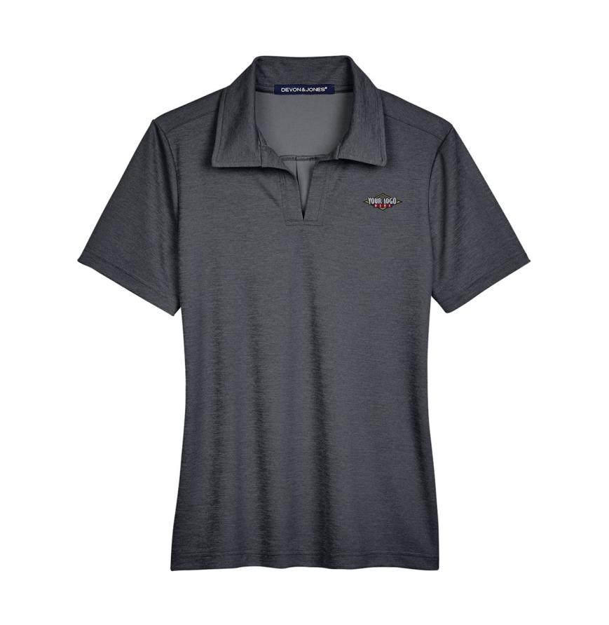 Womens CrownLux PerformanceAddress Melange Polo