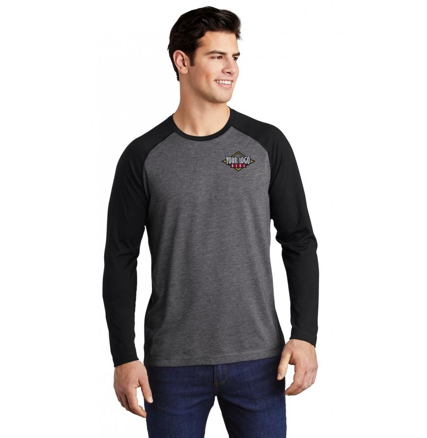 Sport-Tek PosiCharge Long Sleeve Tri-Blend Wicking Raglan Tee