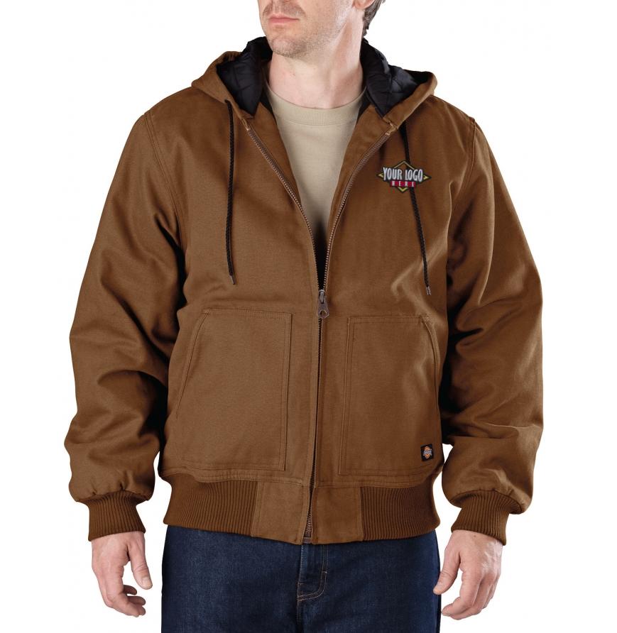Dickies TJ245 - Mens Sanded Duck Hooded Jacket