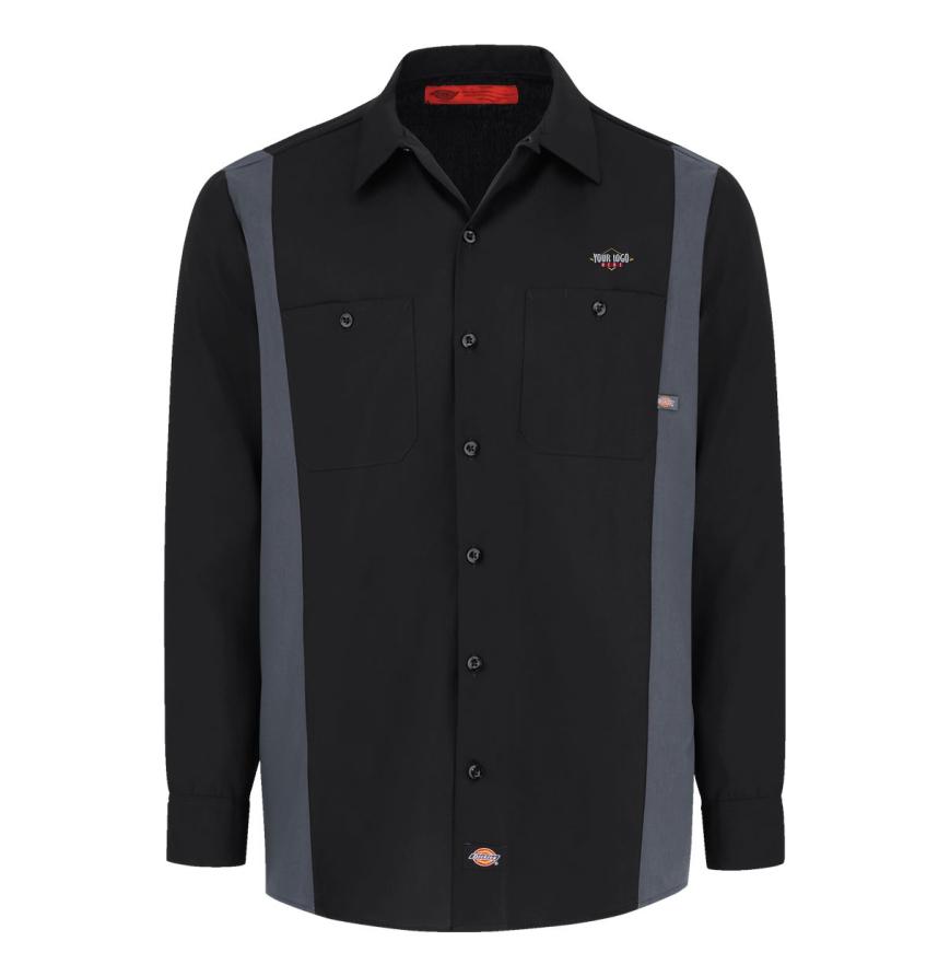 Mens Tall Industrial Colorblocked Long Sleeve Shirt