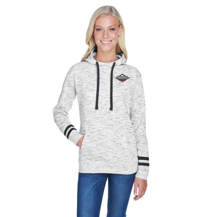 Broder JA8674 - Ladies Melange Scuba Neck Sweatshirt