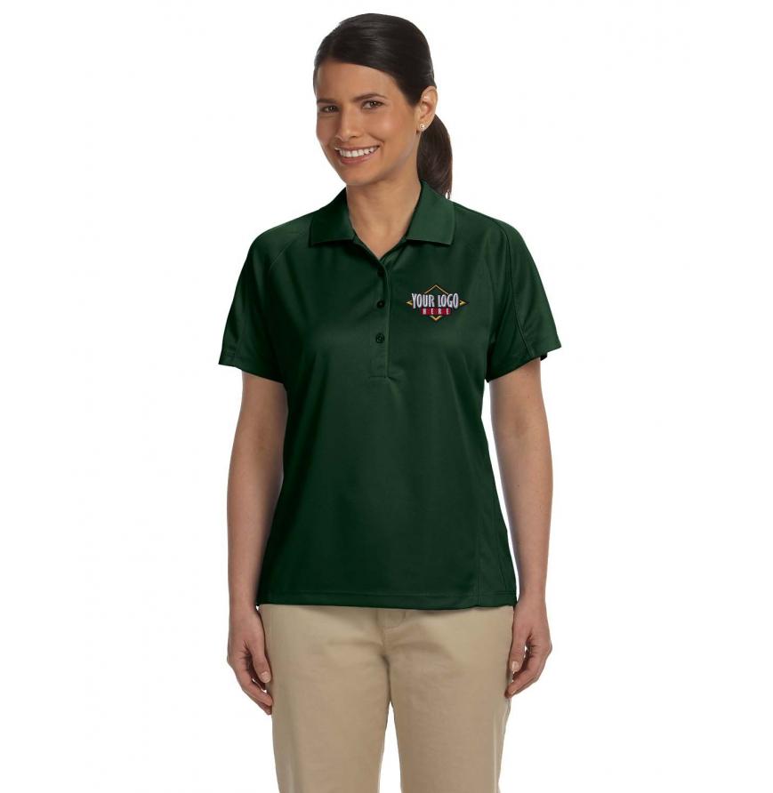 Ladies 38 oz Polytech Mesh Insert Polo