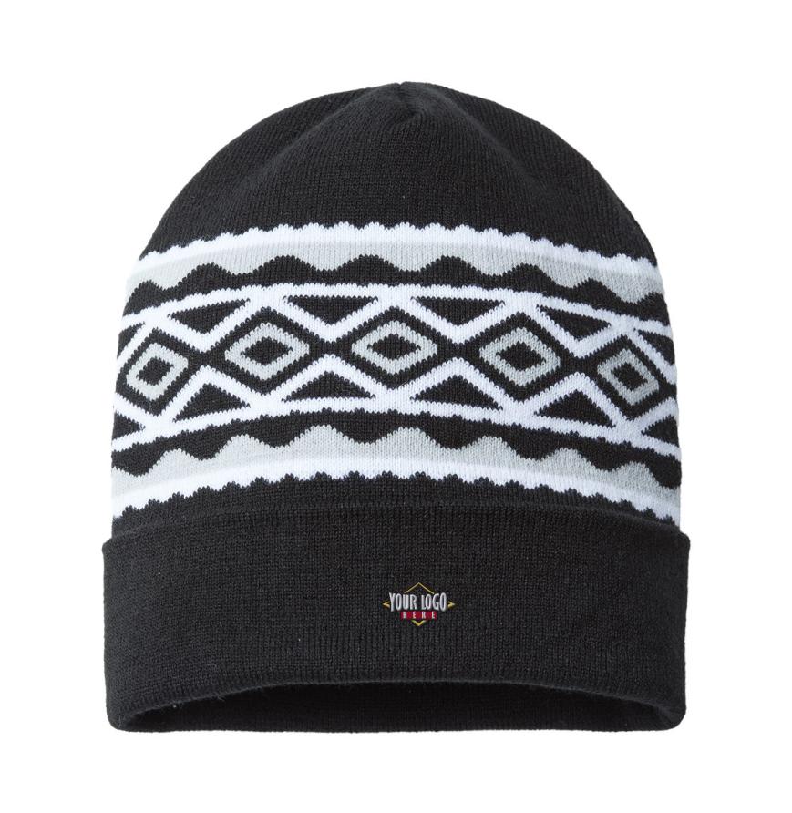 USA- Made Diamond Cuffed Beanie