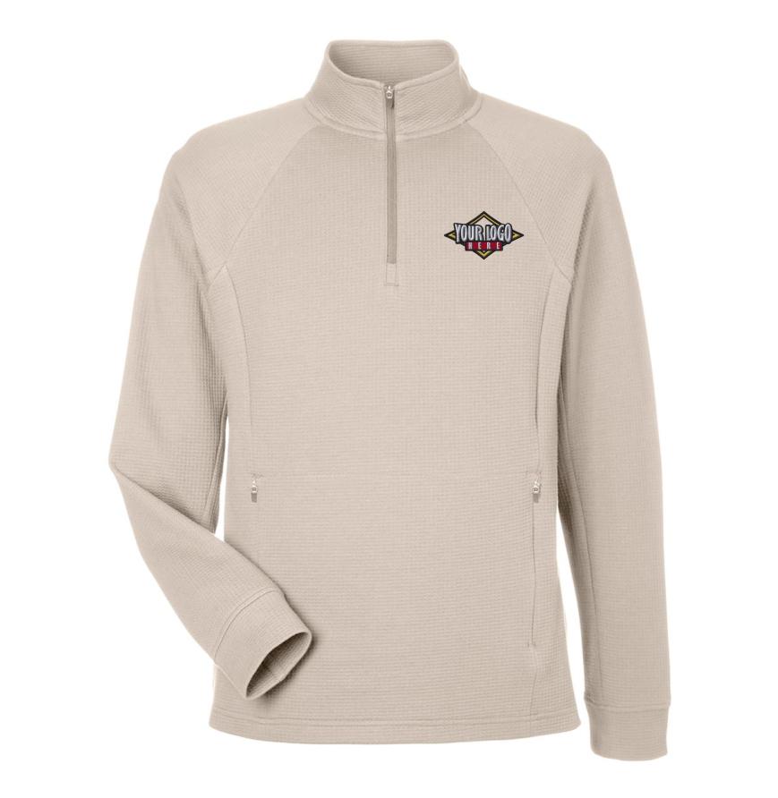 Mens Rhythm Waffle Quarter-Zip Pullover