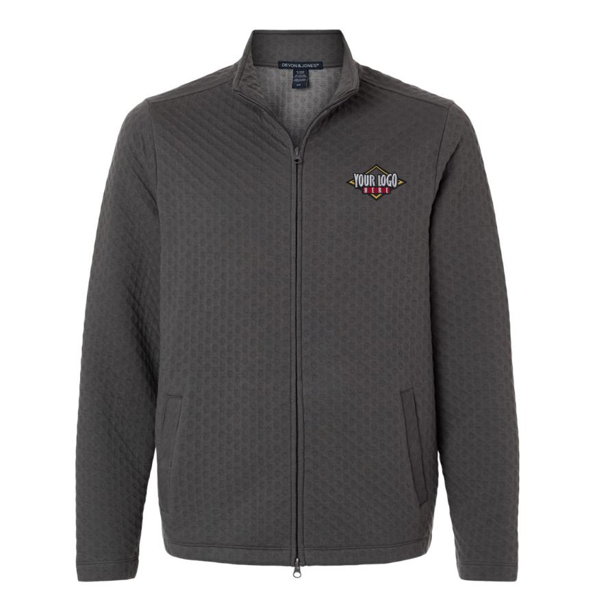 Mens Berkley Textured Full-Zip Jacket