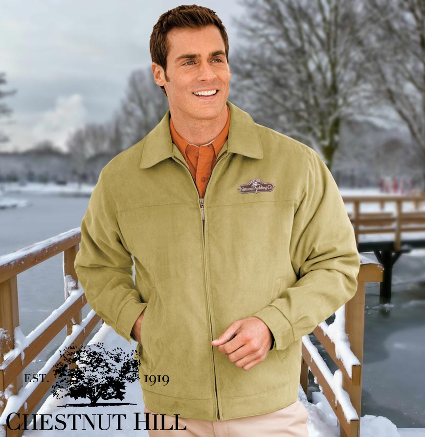 Microsuede Bomber Jacket