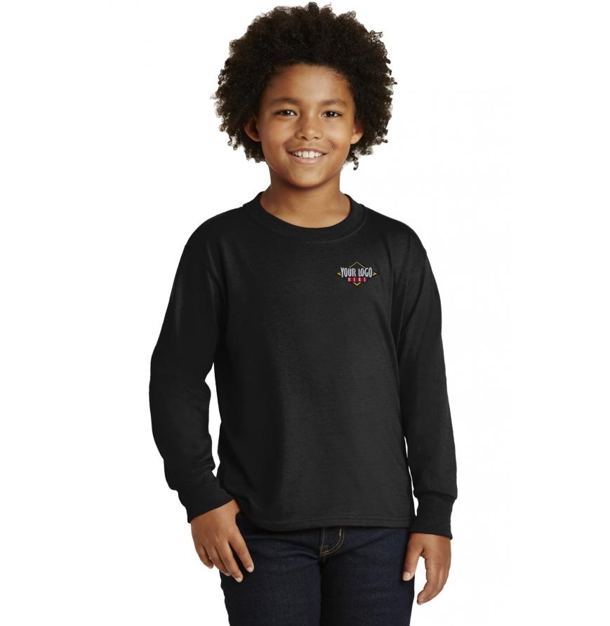 JERZEES Youth Dri-Power Active 5050 CottonPoly Long Sleeve T-Shirt