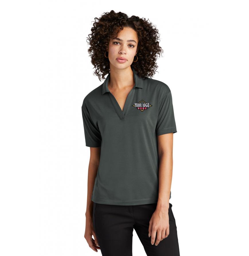 MERCERMETTLE Women s Stretch Jersey Polo