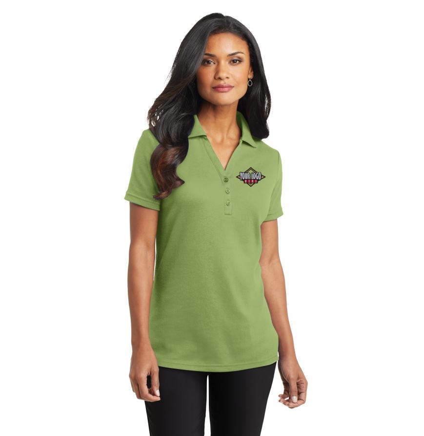 Port Authority L520 - CLOSEOUT Port Authority Ladies Silk Touch Interlock Polo