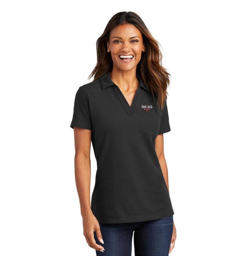 Port Authority LK867 - Port Authority Ladies C-FREE Cotton Blend Pique Polo