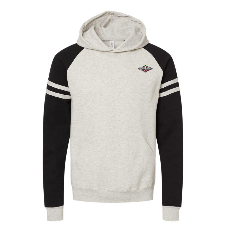 Unisex Nublend Varsity Colorblocked Raglan Hooded Sweatshirt