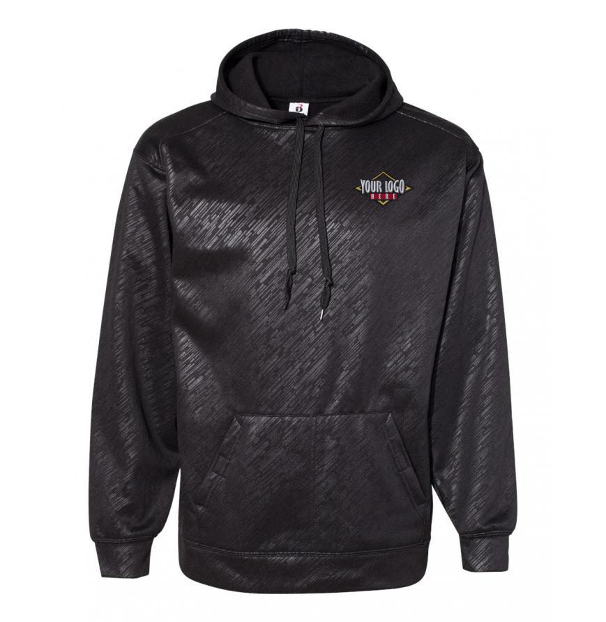 Badger Line Embossed Hooded Sweatshirt - 1431