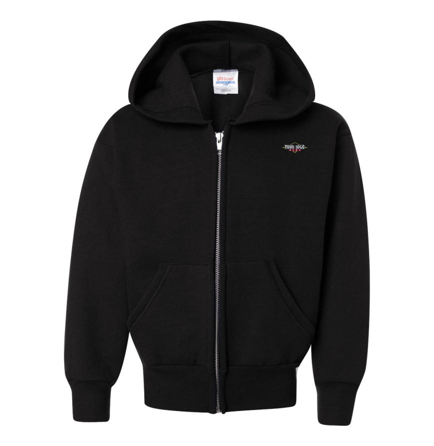 Youth EcoSmart Full-Zip Hooded Sweatshirt