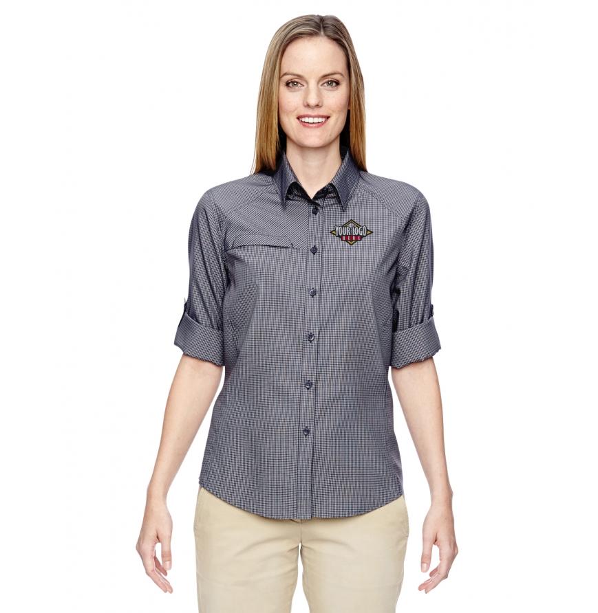 North End 77046 - Ladies Excursion FBC Textured Performance Shirt