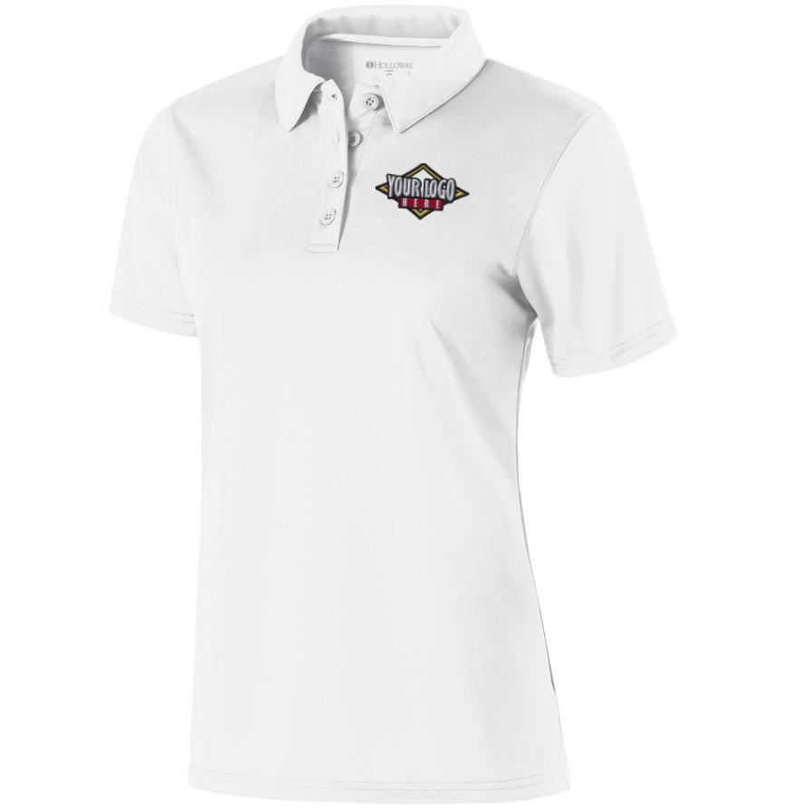 Holloway 222319 - Ladies Polyester Textured Stripe Shift Polo