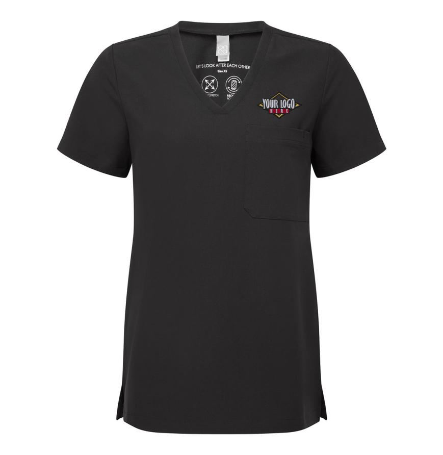 Womens Limitless V-Neck Stretch Scrub Top