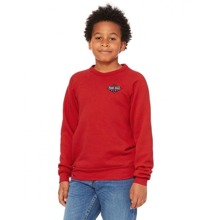 Youth Sponge Fleece Raglan Sweatshirt