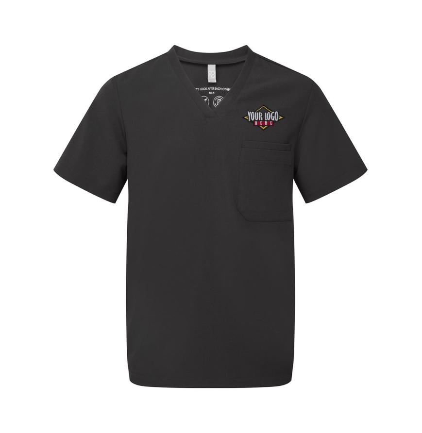 Mens Limitless V-Neck Stretch Scrub Top