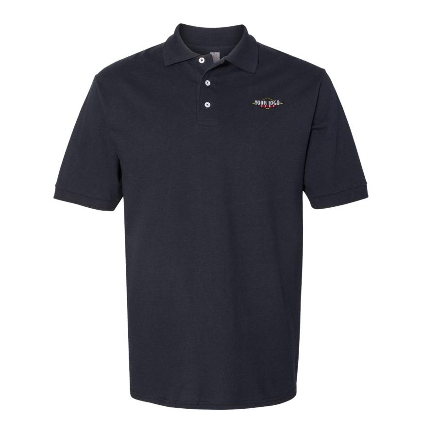 Mens 100 Ring-Spun Cotton Piqu Polo