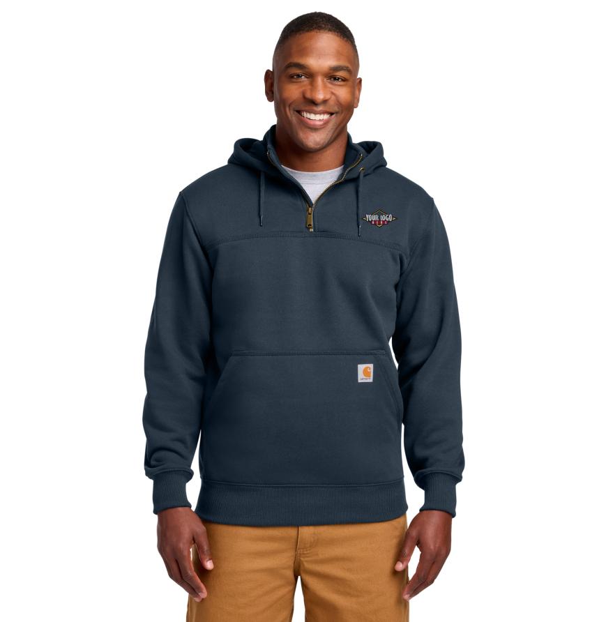 Carhartt Tall Rain Defender Paxton Heavyweight Hooded Zip Mock Sweatshirt