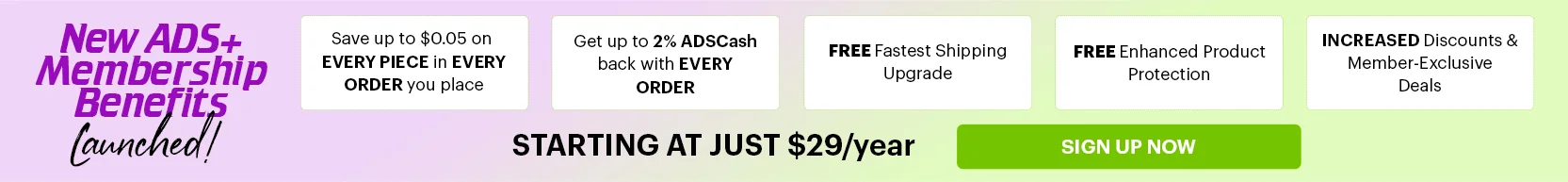 ADS+ Enterprise: 20% Off, ADS+ Business: 15% Off, ADS+: 10% Off, Non Members: 7% Off Use Code: SUNNY20 Sale Banner-5